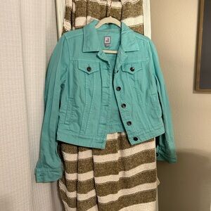 Teal Denim Jacket